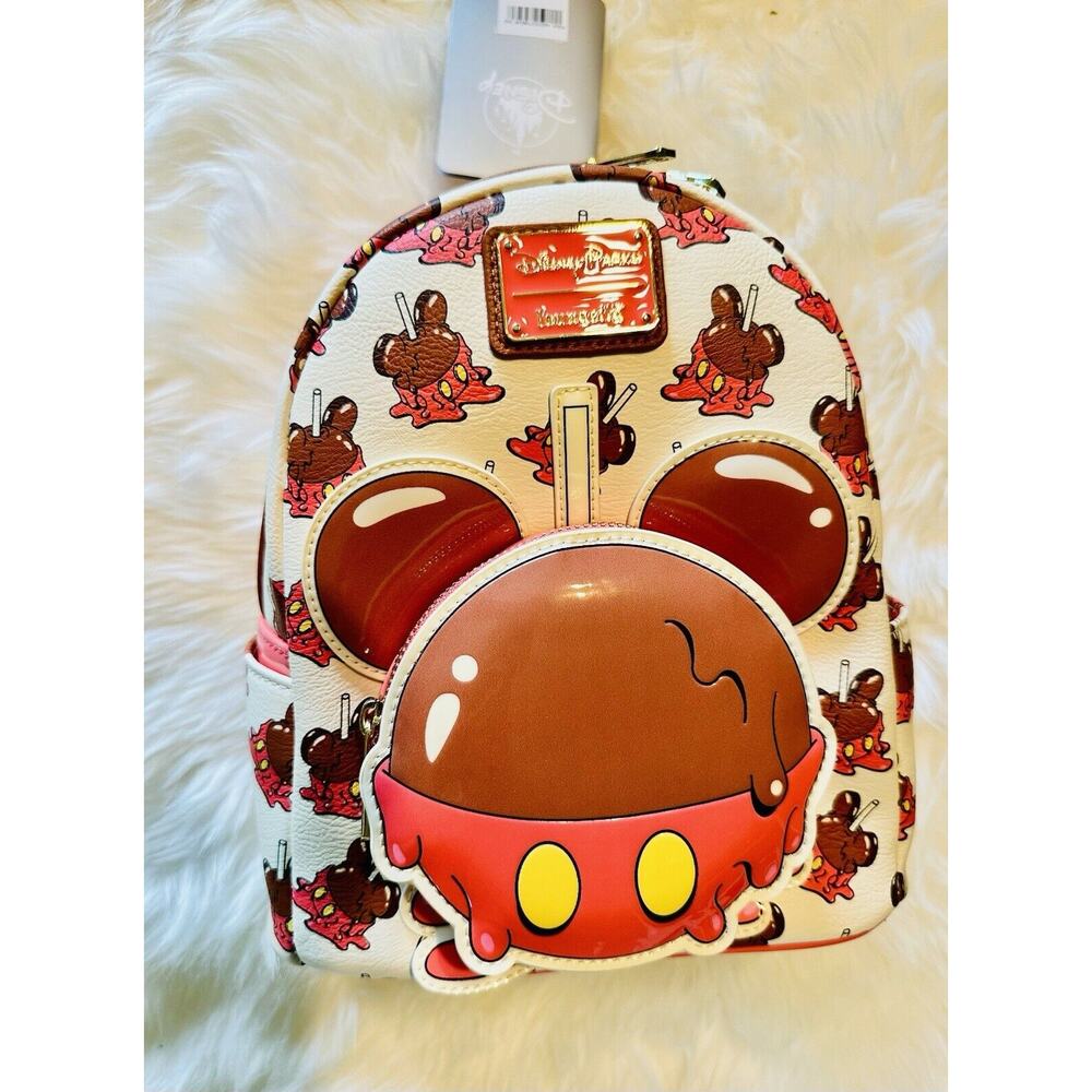 *NEW SOLD OUT LE* Loungefly Mickey Mouse Candy Apple Mini Backpack – Disney Eats